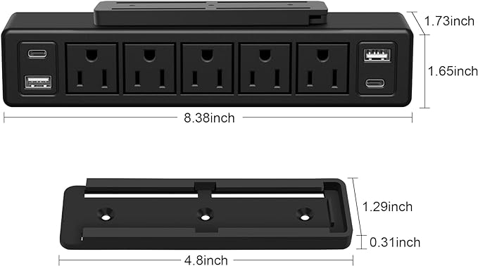 9-in-1 Desk Power Strip