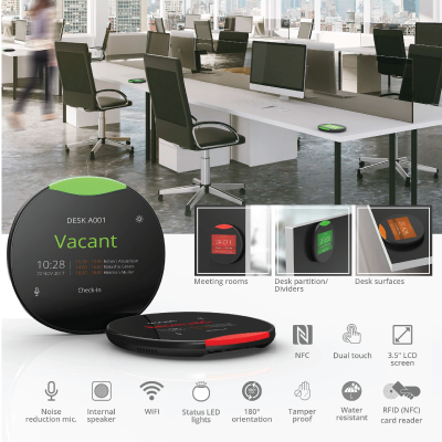 SPOT LED Desk Booking Puck