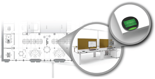 SPOT LED Desk Booking Puck