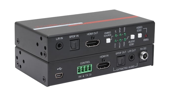 Hall Technologies HD-AUD-IO – HDMI 2.0 Audio Embed/De-Embed & EDID Manager