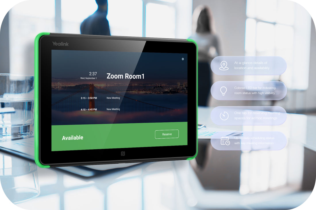 Benefits of Yealink RoomPanels for Zoom Rooms