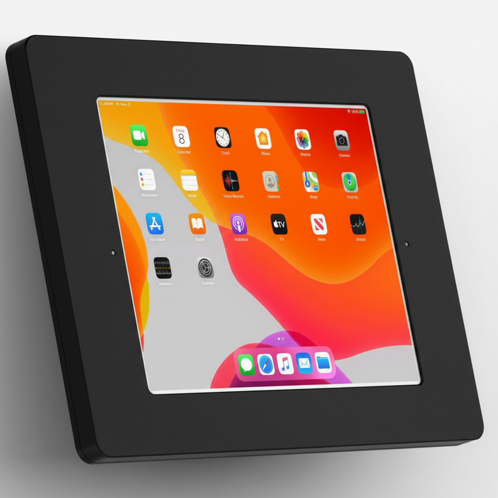 VidaMount iPad w. Fixed Tilted 15° Wall Mount
