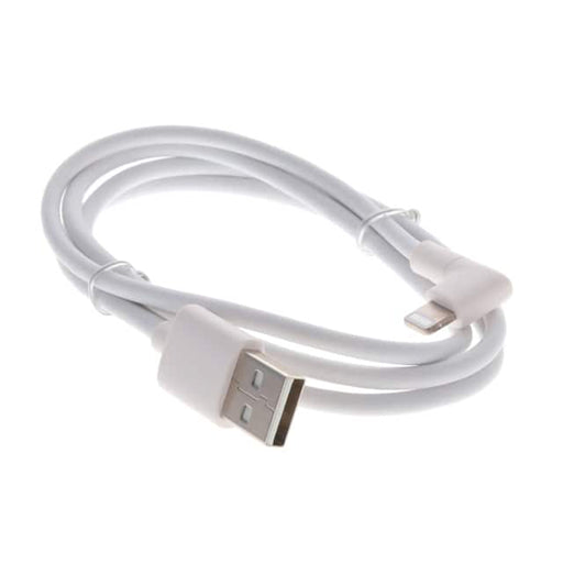 Lightning Cable Collection – 12" Industrial & 6FT MFi Certified USB-C to Lightning 2-Pack (90° Connector) — front view — PowerBx