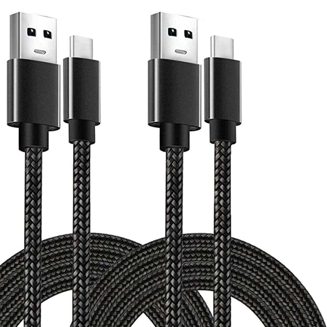 USB to USB C Cable Straight 10FT Black
