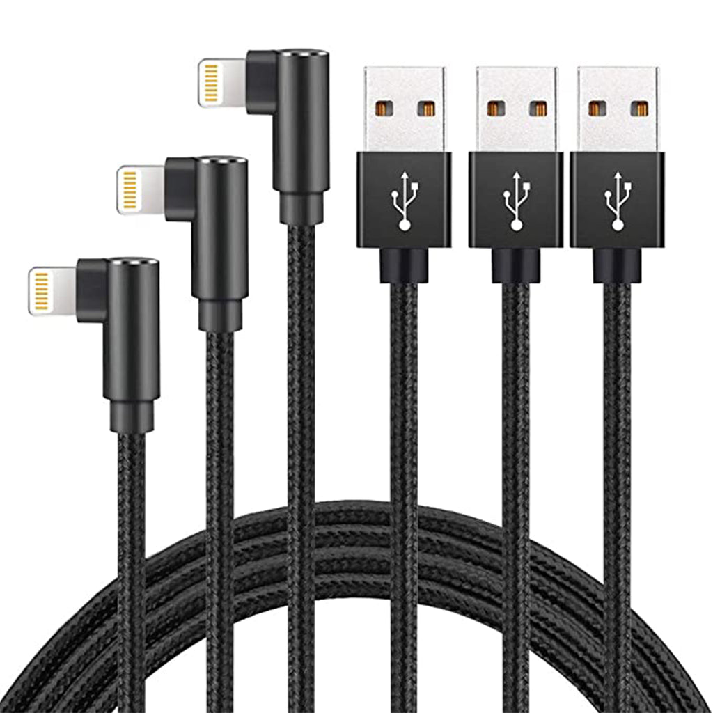 USB-A to USB-C Industrial Power Cable, 90 Degree, 10ft, Black — Powerbx, LLC