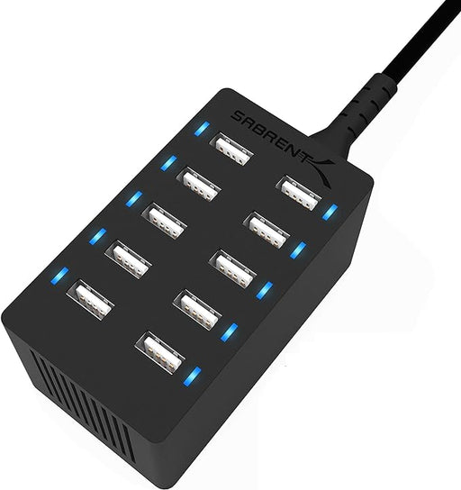 60W (12A) 10-Port Enterprise USB Rapid Charger