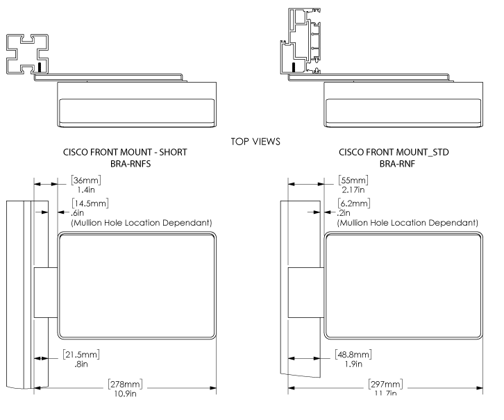 Cisco Webex Room Navigator Front Bracket