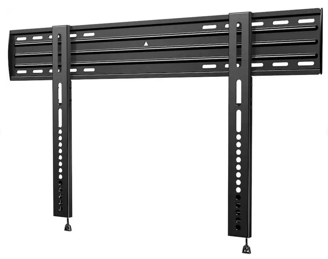 Large format flush TV wall mount installed on commercial display — DIS-SN-1