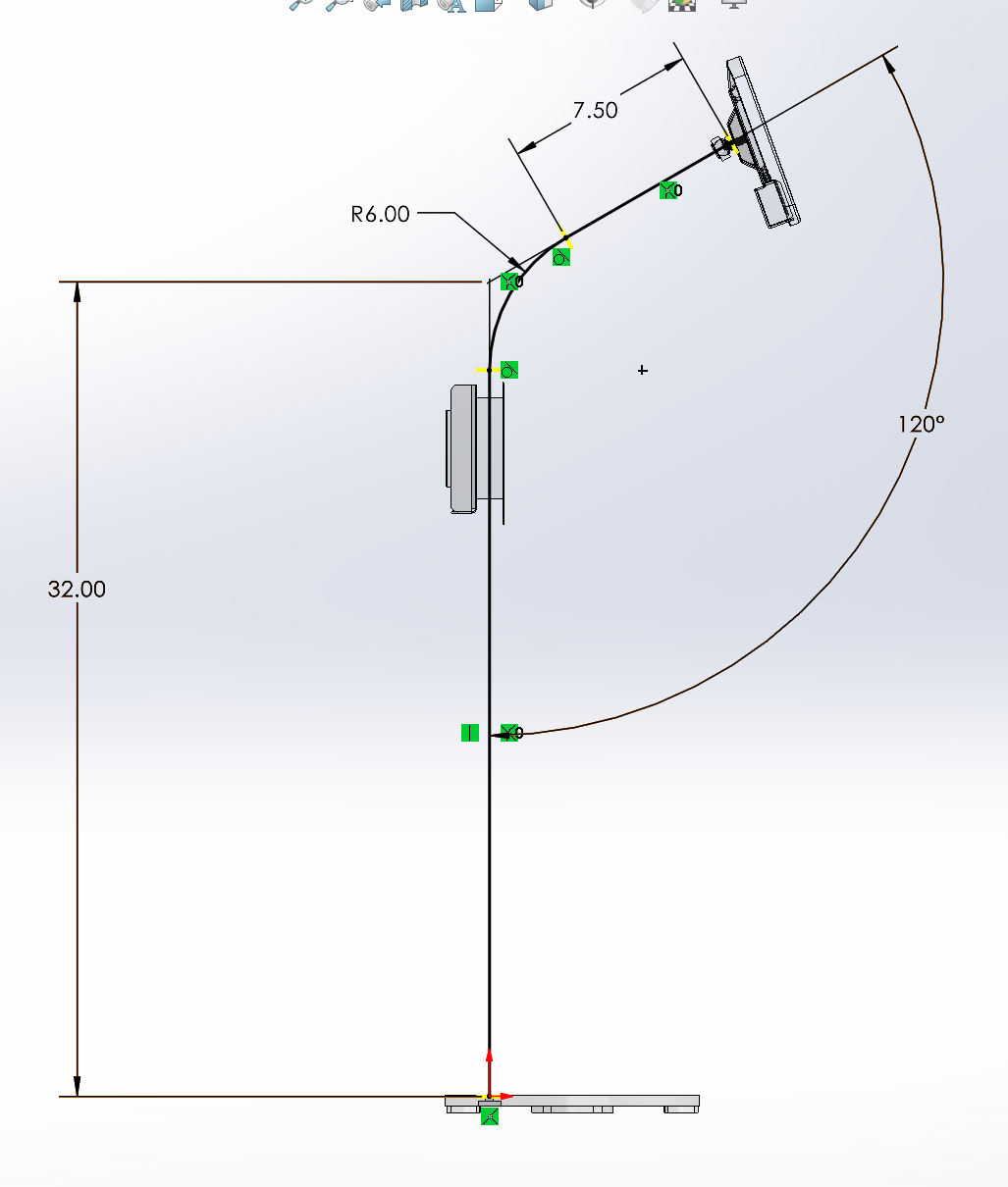 WAVE Floor Stand iPad + Brother 810 Printer