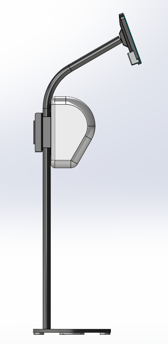 WAVE Floor Stand iPad + Brother 810 Printer