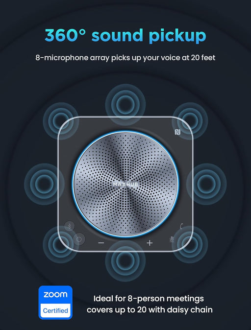 Enther & MAXHUB BM35 Bluetooth Conference Speakerphone