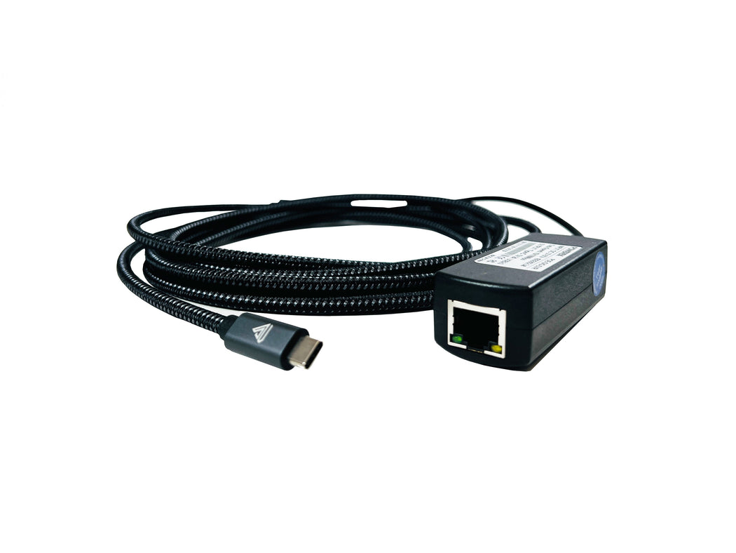 PoE to USB-C Adapter – 5V Fixed Output – IEEE 802.3af (POE-GIG-DVR)