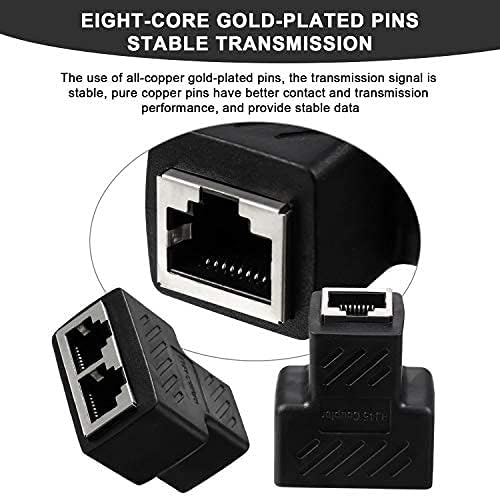 Ethernet adapter with gold-plated pins on a white background