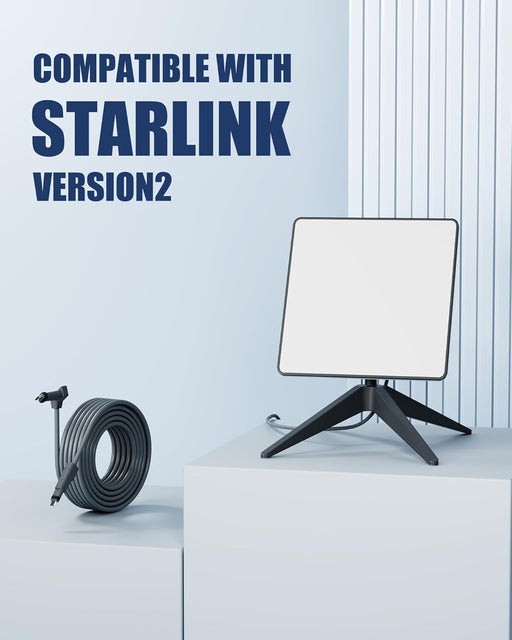 Starlink Cable Gen 2 – High-Speed Waterproof Replacement Cable (30FT to 100FT)