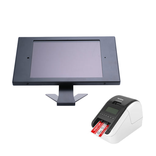 WAVE Table Stand iPad + Brother QL-820NWB Professional Printer